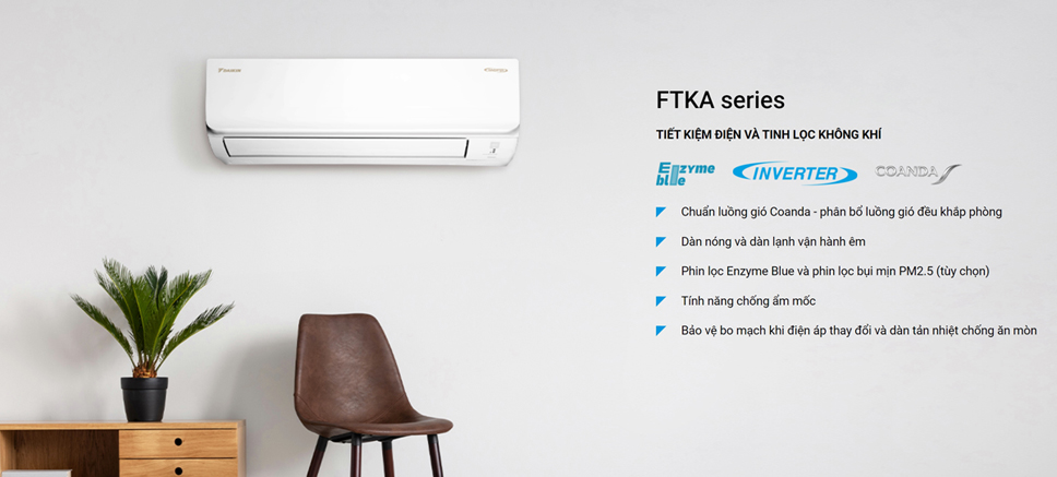 Tính năng đặc biệt dòng máy lạnh Daikin FTKA