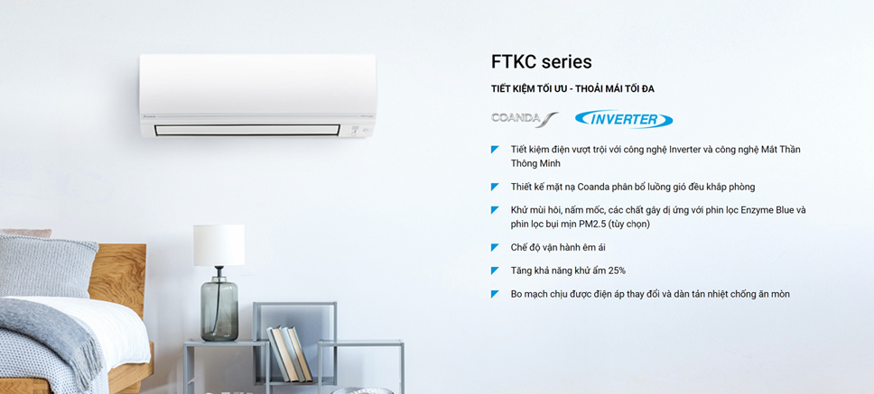 Tính năng đặc biệt dòng máy lạnh Daikin FTKC